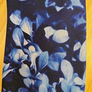 Collection by Michael Strahan Men's Blue Floral Flower 100% Silk Woven Tie
